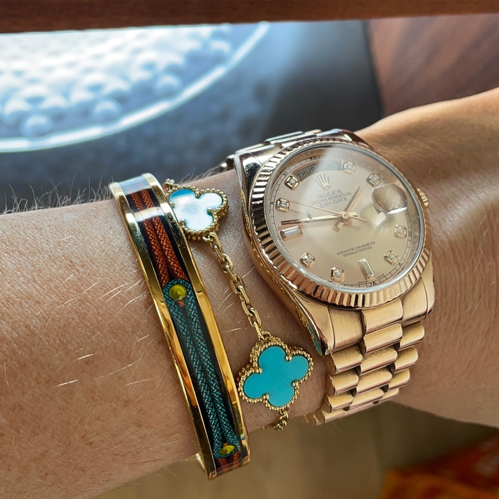 Hermès enamel bangle